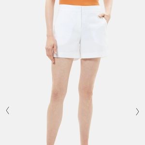 Theory White Linen Short, New with tags